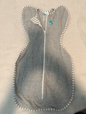 Love to Dream Gray Baby Swaddle Sleep Sack - 1.0 TOG